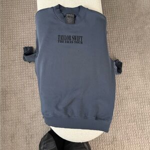 Taylor Swift The Eras Tour blue Crewneck